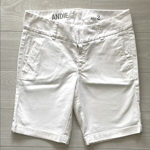 J. Crew Andie White Stretch Cotton 9” Chino Shorts